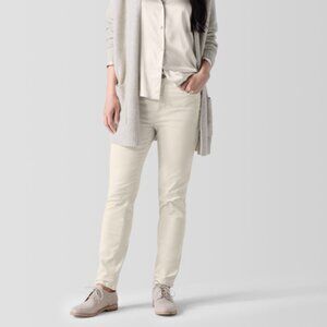 Eileen Fisher Organic Cotton Stretch Velveteen Pant Size 6